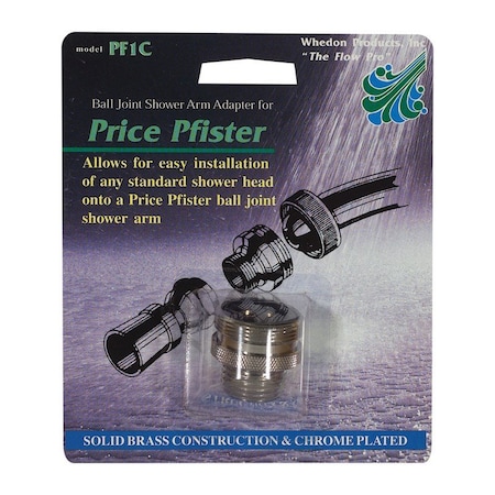 Whedon Whedon Pfister Chrome Brass 1-1/8 in. Shower Arm Adapter PF1C